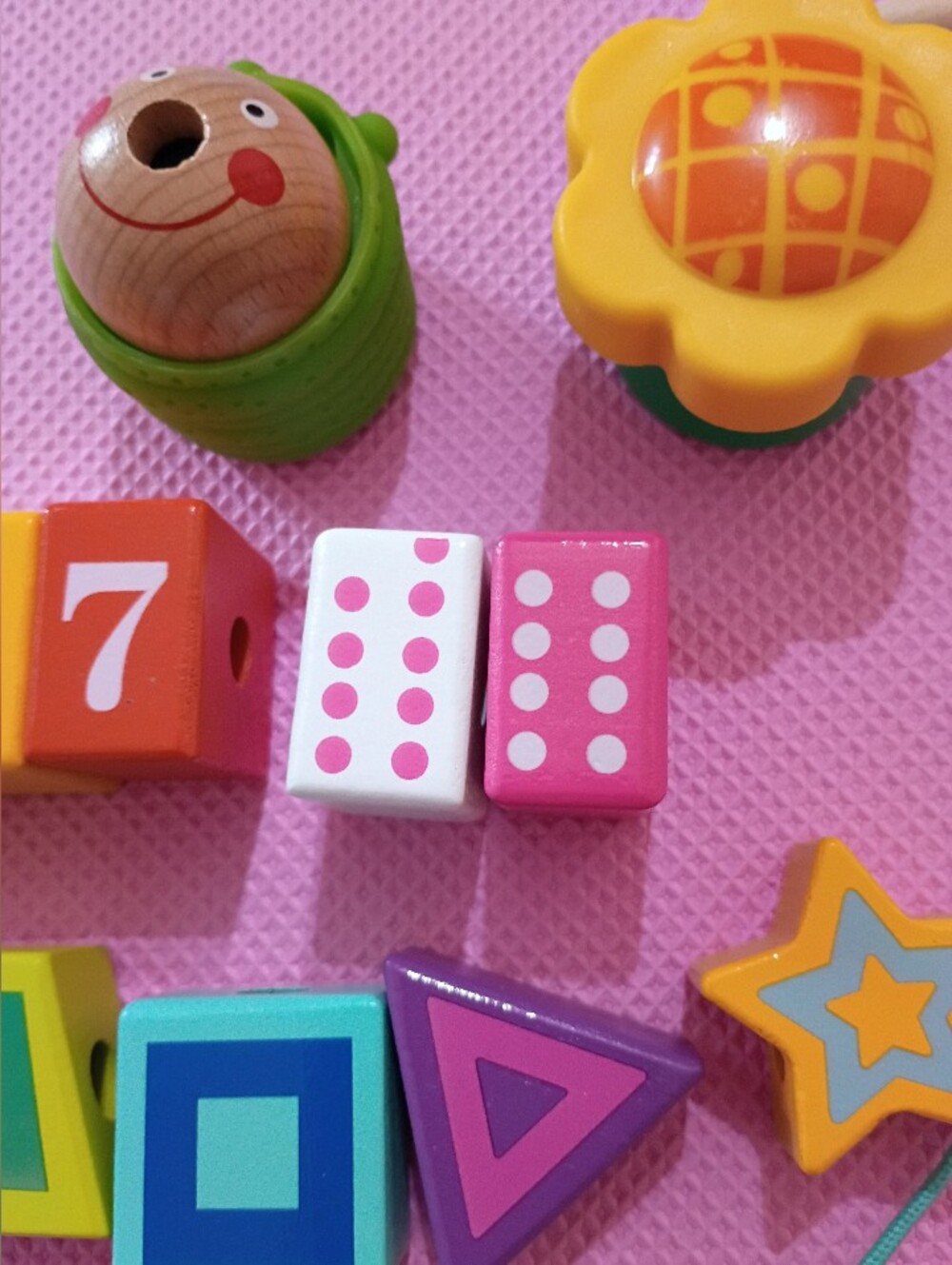 Colorful Number & Shape Learning Lacing Set - Picture 3 of 3